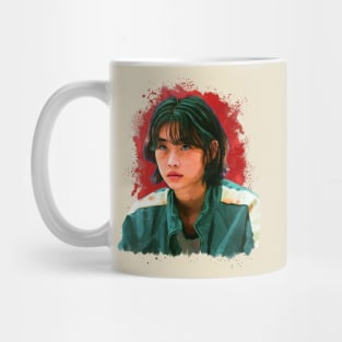 Squid games Hoyeon Jung Kang Sae-byeok artistic portrait Mug